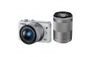 CANON EOS M100 Blanc + 15-45 mm f/3.5-6.3 IS STM + 55-200 mm f/4.5-6.3 IS STM