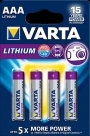 Nouveau : VARTA Pile Lithium AAA / LR03 x4