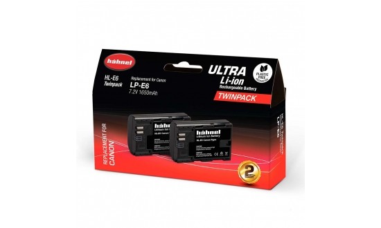HAHNEL Batterie compatible Canon LP-E6 ULTRA Twin Pack