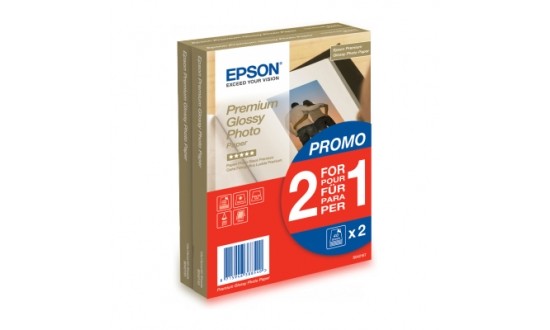 EPSON PAPIER PHOTO PREMIUM GLACE 10X15 40F 255G 1+1
