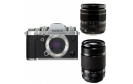 FUJIFILM X-T3 Argent + XF 18-55 mm f/2,8-4 R LM OIS + XF 55-200 mm f/3,5-4,8 R LM OIS