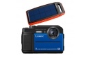 PANASONIC LUMIX DC-FT7 Bleu + Powerbank Solaire