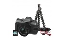 FUJIFILM X-T200 Dark Silver + 15-45/3,5-5,6 Vlogger Kit (Rode VideoMic Go + Joby GorillaPod 1K + SD 16 Go)