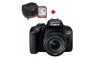 CANON EOS 800D + 18-55 f/4.0-5.6 IS STM + carte SD 16 Go + sac Photo Canon 100EG