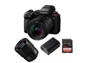 PANASONIC LUMIX DC-S5 II + L 20-60 mm f/3,5-5,6 S + L 85 mm f/1,8 + 2e batterie + Sandisk SD Extreme Pro 64GB OFFERTES