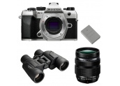 OM SYSTEM OM-5 Mark II Silver + 12-40 mm f/2,8 PRO II + Jumelles 8-16X40 S + 2e batterie BLS-50