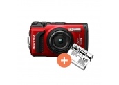 OM SYSTEM TOUGH TG-7 Rouge + 2? Batterie LI-92B OFFERTE