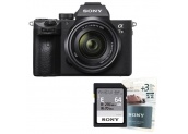 SONY ALPHA 7 III + FE 28-70 mm f/3,5-5,6 OSS II + SD 64Go V30 + Extension de garantie +3 ans Sony