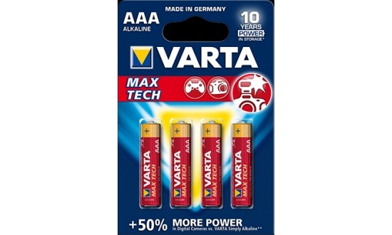 VARTA Pile Longlife Max Power AAA / LR03 x4