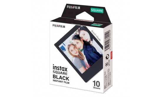 FUJIFILM Film Instax Square Black Frame 10 Poses