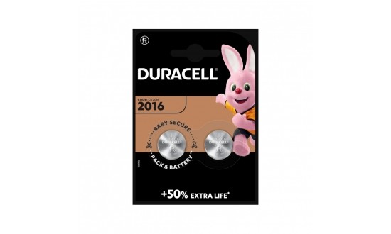 DURACELL CR2016 - 3V PILE LITHIUM X2