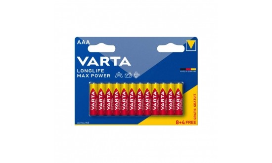 VARTA AAA PILE LONGLIFE MAX POWER 8+4