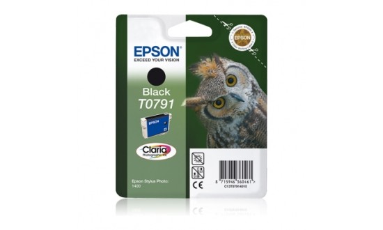 EPSON ENCRE T0791 CHOUETTE NOIRE SP1400/PX700W/710/800FW/810/P50