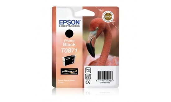 EPSON ENCRE T0871 FLAMAND ROSE NOIRE PHOTO POUR R1900