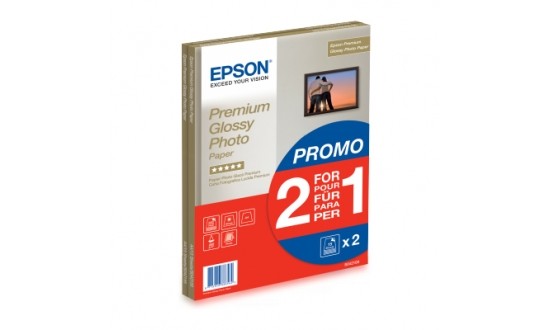 EPSON PAPIER PHOTO GLACE A4 15F 255G 1+1