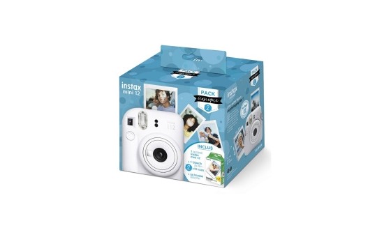 FUJIFILM INSTAX MINI 12 WHITE PACK ICONIQUE