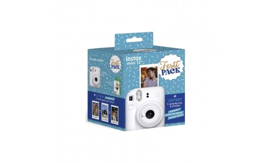 FUJIFILM INSTAX MINI 12 WHITE FESTIPACK