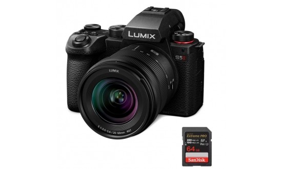 PANASONIC LUMIX DC-S5 II + L 20-60 mm f/3,5-5,6 S + SD 64GO