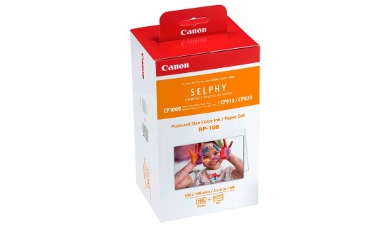 CANON RP-108 Kit encre + 108 photos 10x15 pour SELPHY CP