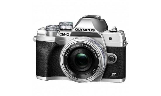 OLYMPUS OM-D E-M10 Mark IV Argent + 14-42 mm f/3,5-5,6 EZ Pancake Argent