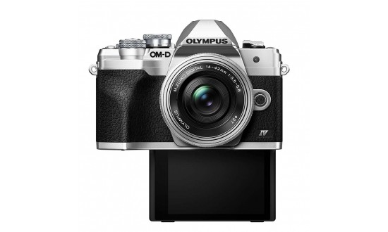 OLYMPUS OM-D E-M10 Mark IV Argent + 14-42 mm f/3,5-5,6 EZ Pancake Argent